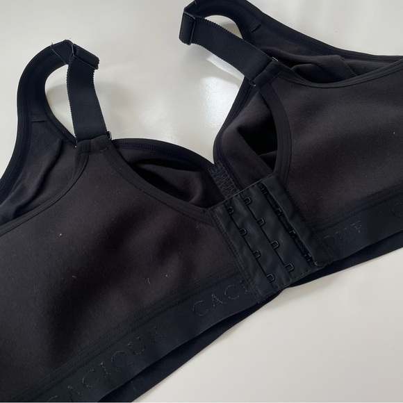 Cacique Lane Bryant Black Cotton Unlined No Wire Bra Size 46D - Picture 4 of 7